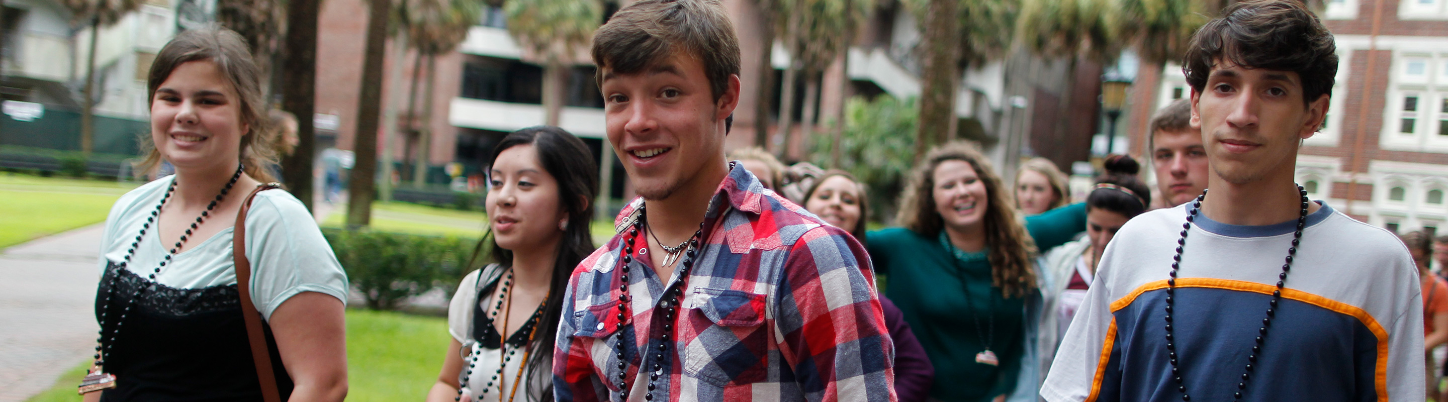 Group of students at orientation