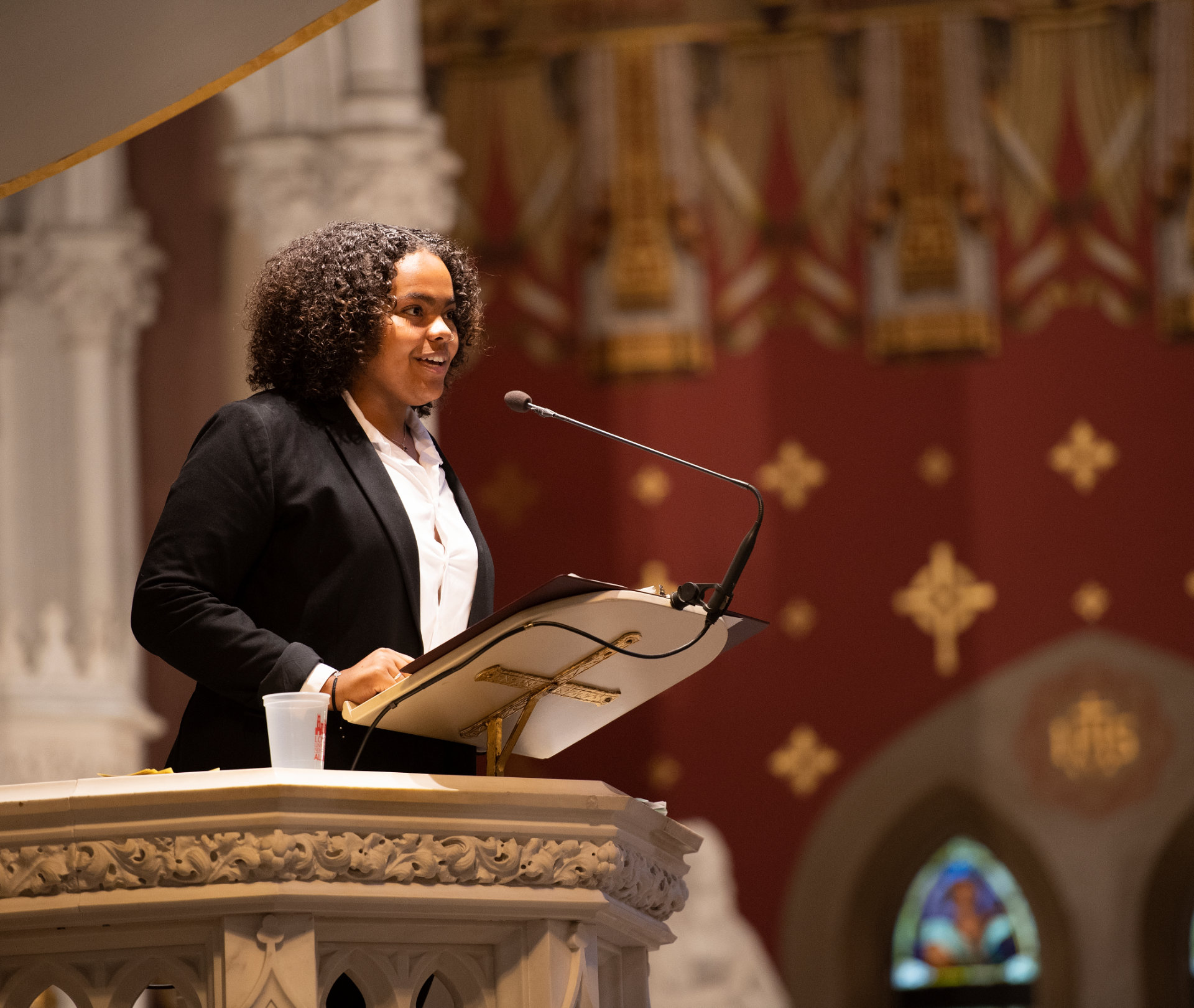 From the pulpit