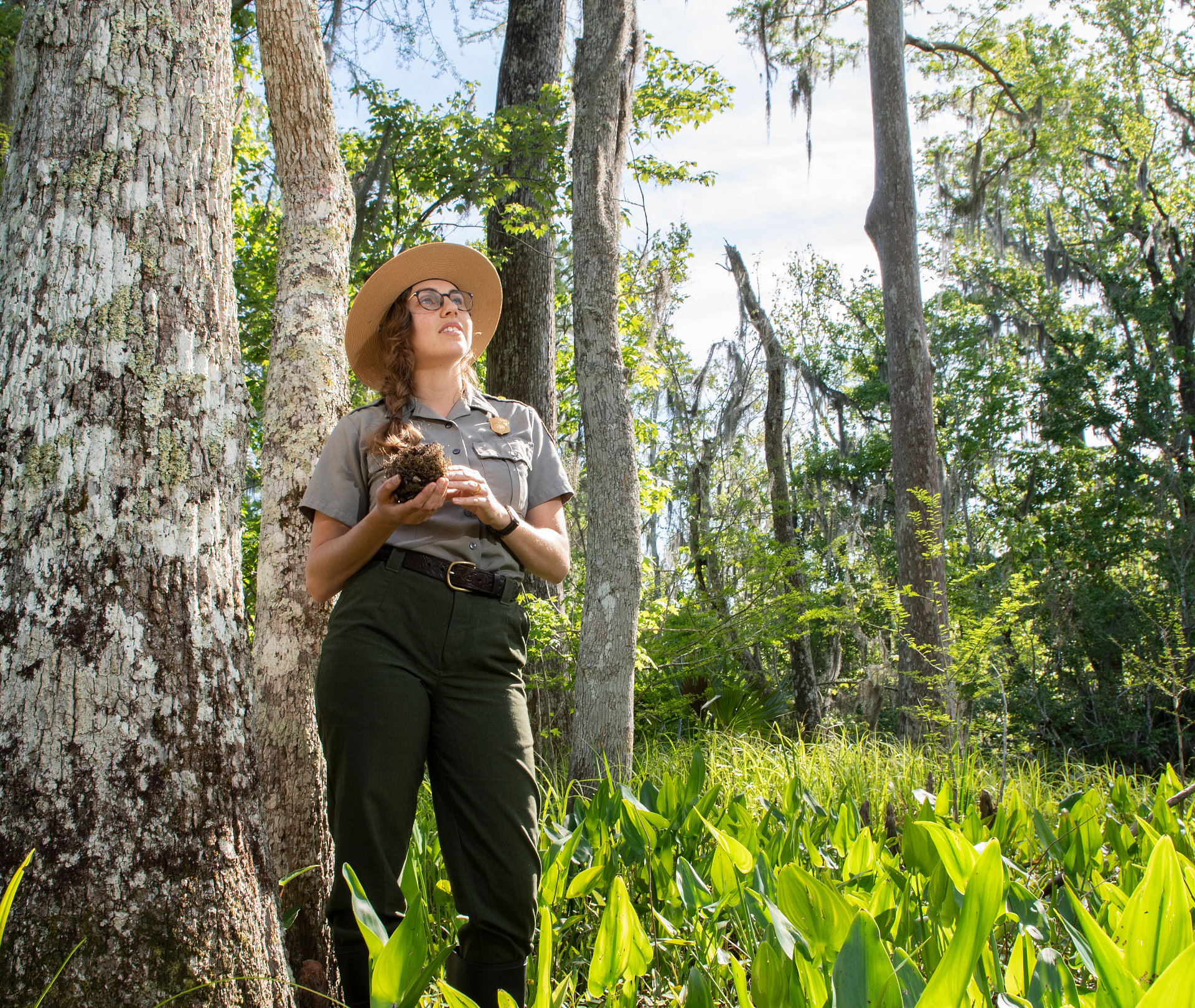 Ranger in swamp