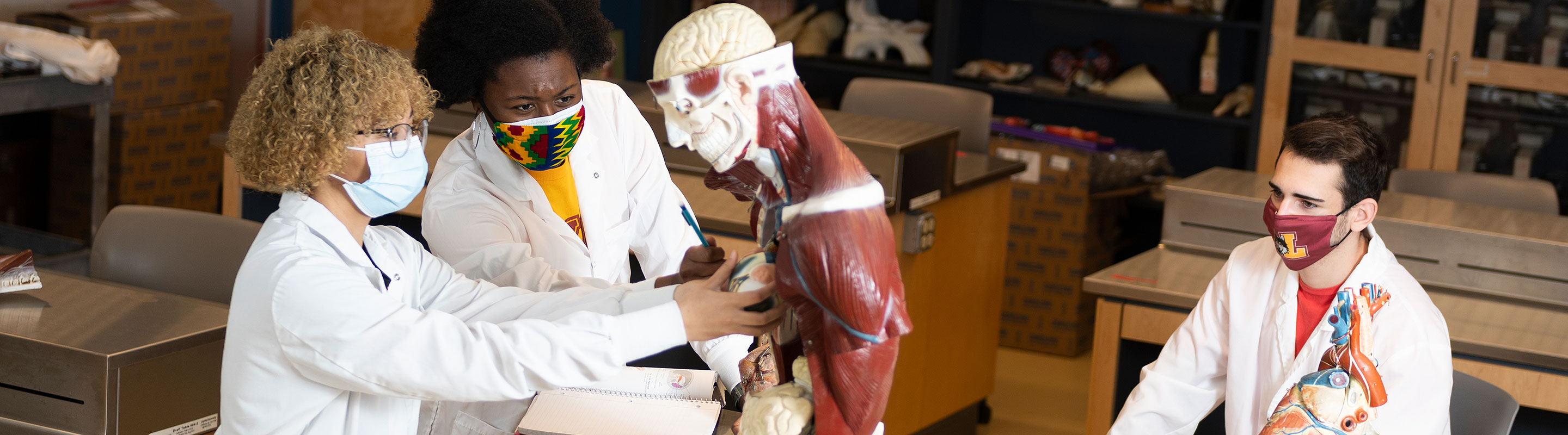 Loyola Nursing Students in Lab