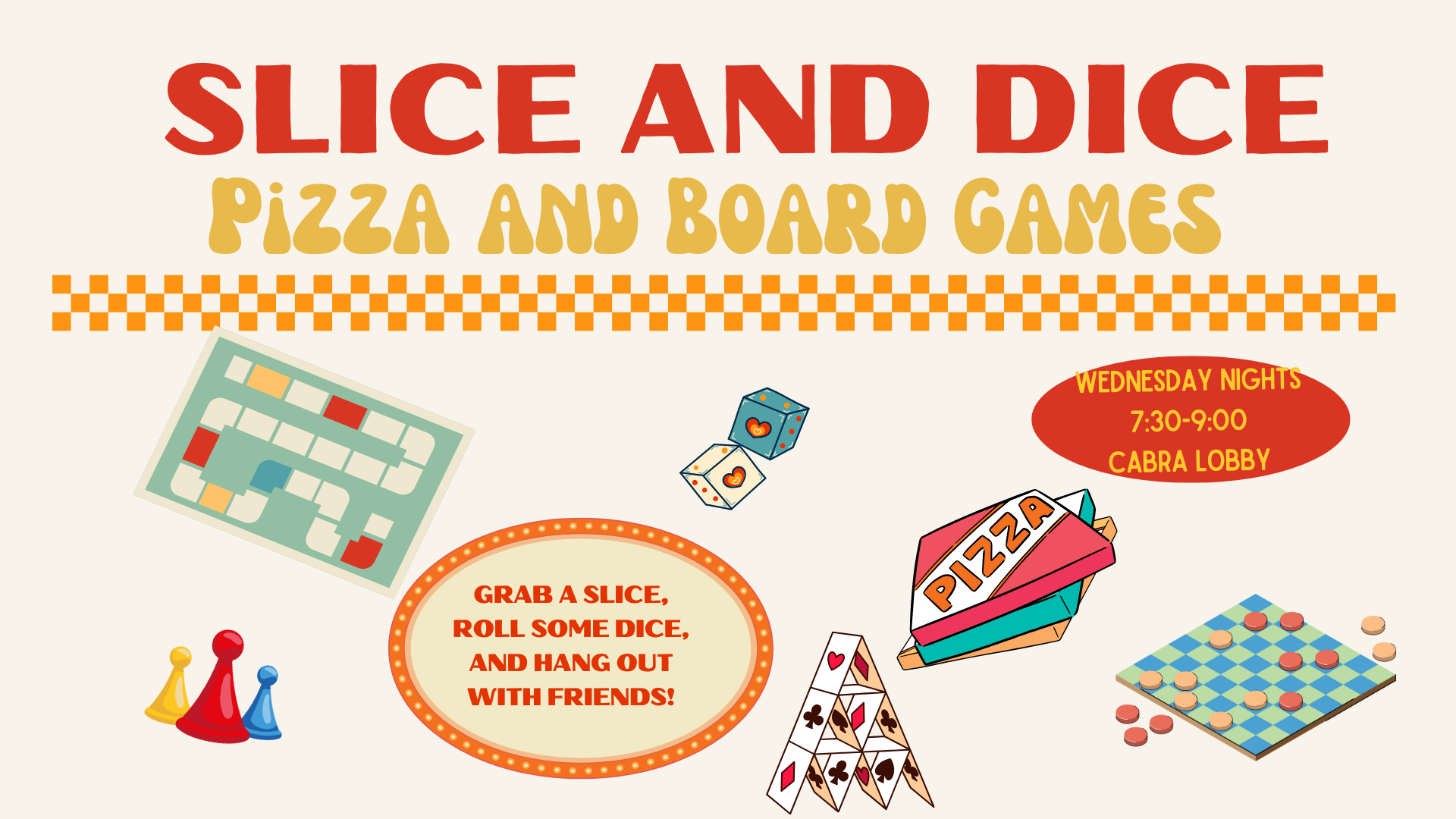Poster that says Slice and Dice