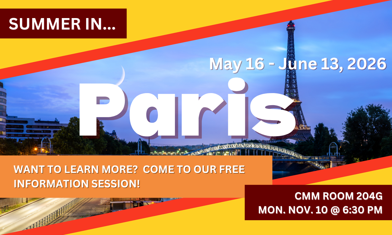 Info Session: Paris Summer 2026