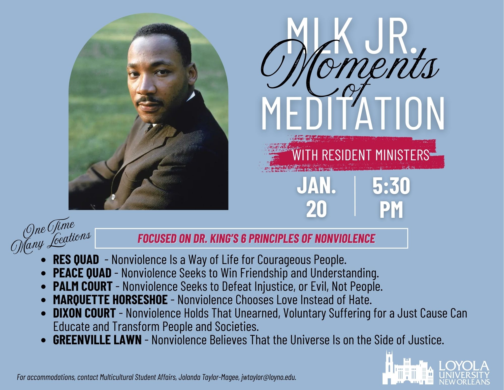 MLK Moments of Meditation