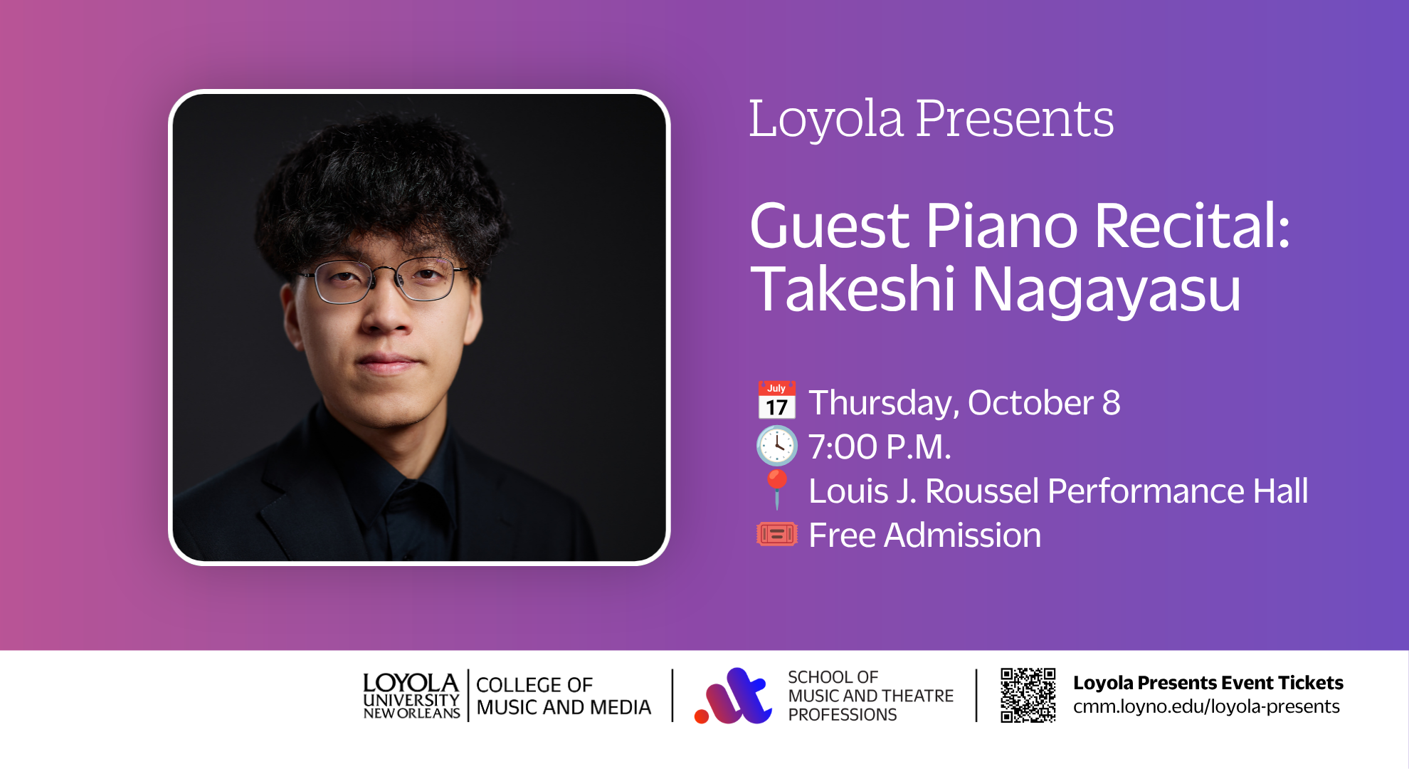 Loyola Presents: Guest Pianist Takeshi Nagayasu