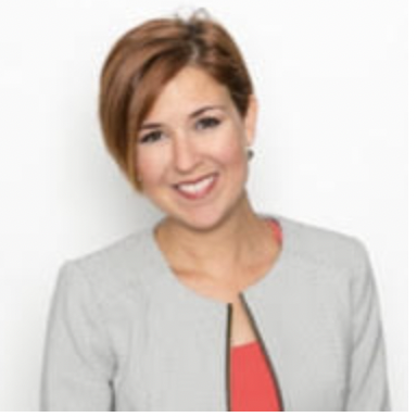 woman, short hair, grey blazer